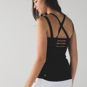 Lululemon Happy Strappy Black Tank Size 6